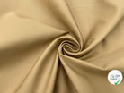 GABARDINE DE COTON FINEMENT SERGÉE CARAMEL - My Little Coupon - tissu - coudre