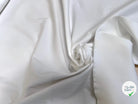 GABARDINE DE COTON FINEMENT SERGÉE STRETCH BLANC FINESSE - My Little Coupon