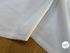 GABARDINE DE COTON LÉGER BLANC 100% COTON 160CM - My Little Coupon