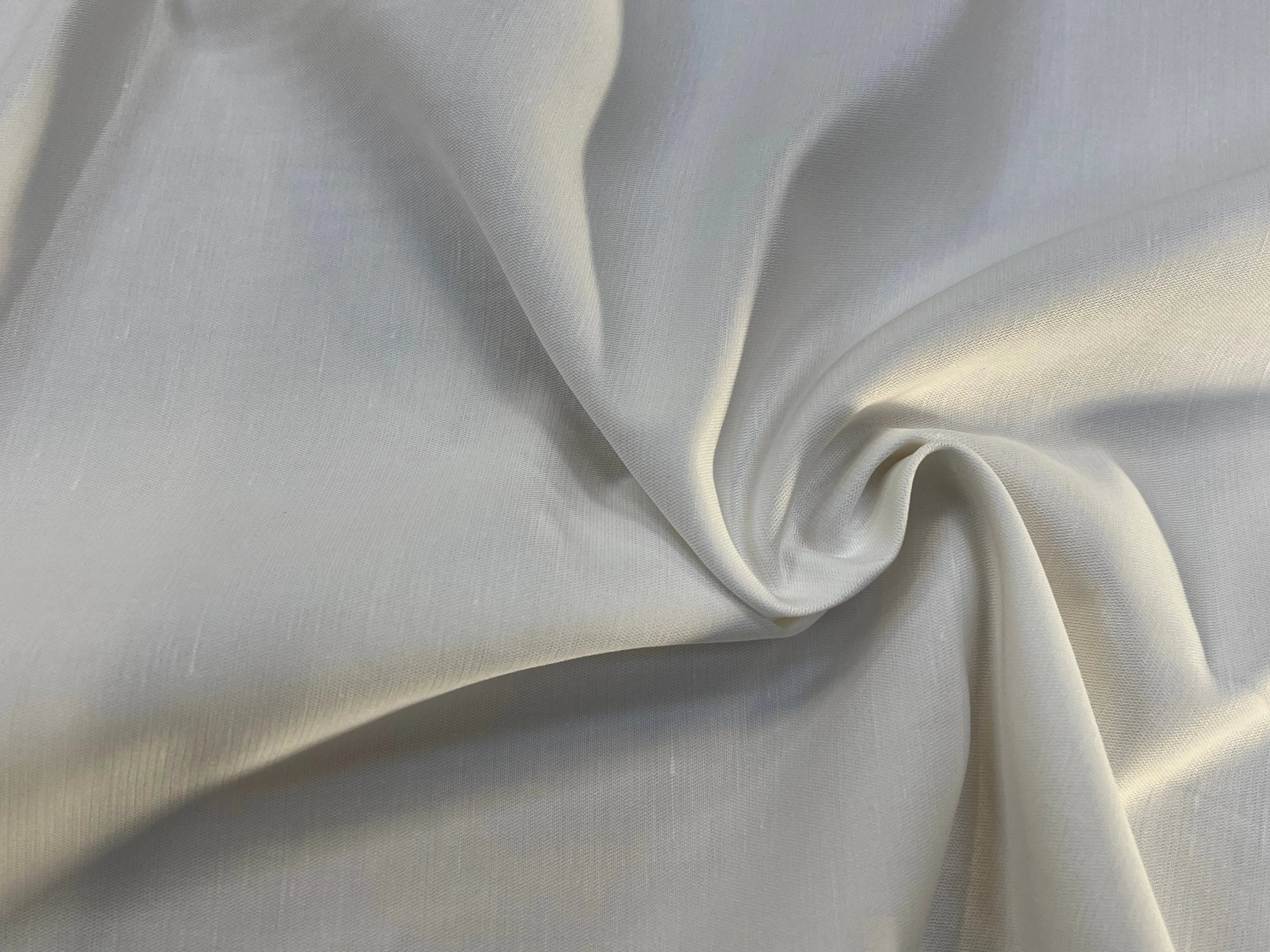 GABARDINE DE COTON LÉGER BLANC 100% COTON 160CM - My Little Coupon