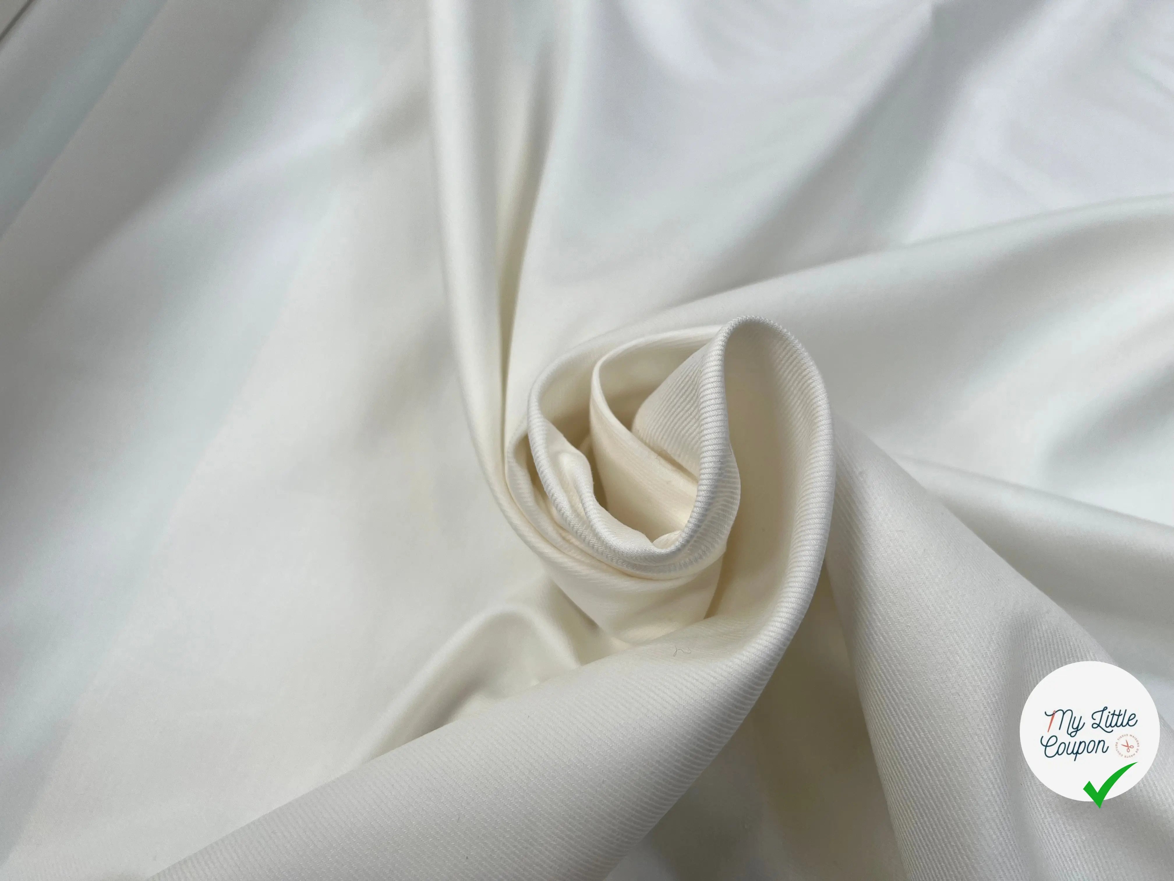 GABARDINE DE COTON LOURDE BLANCHE MLC INTERN