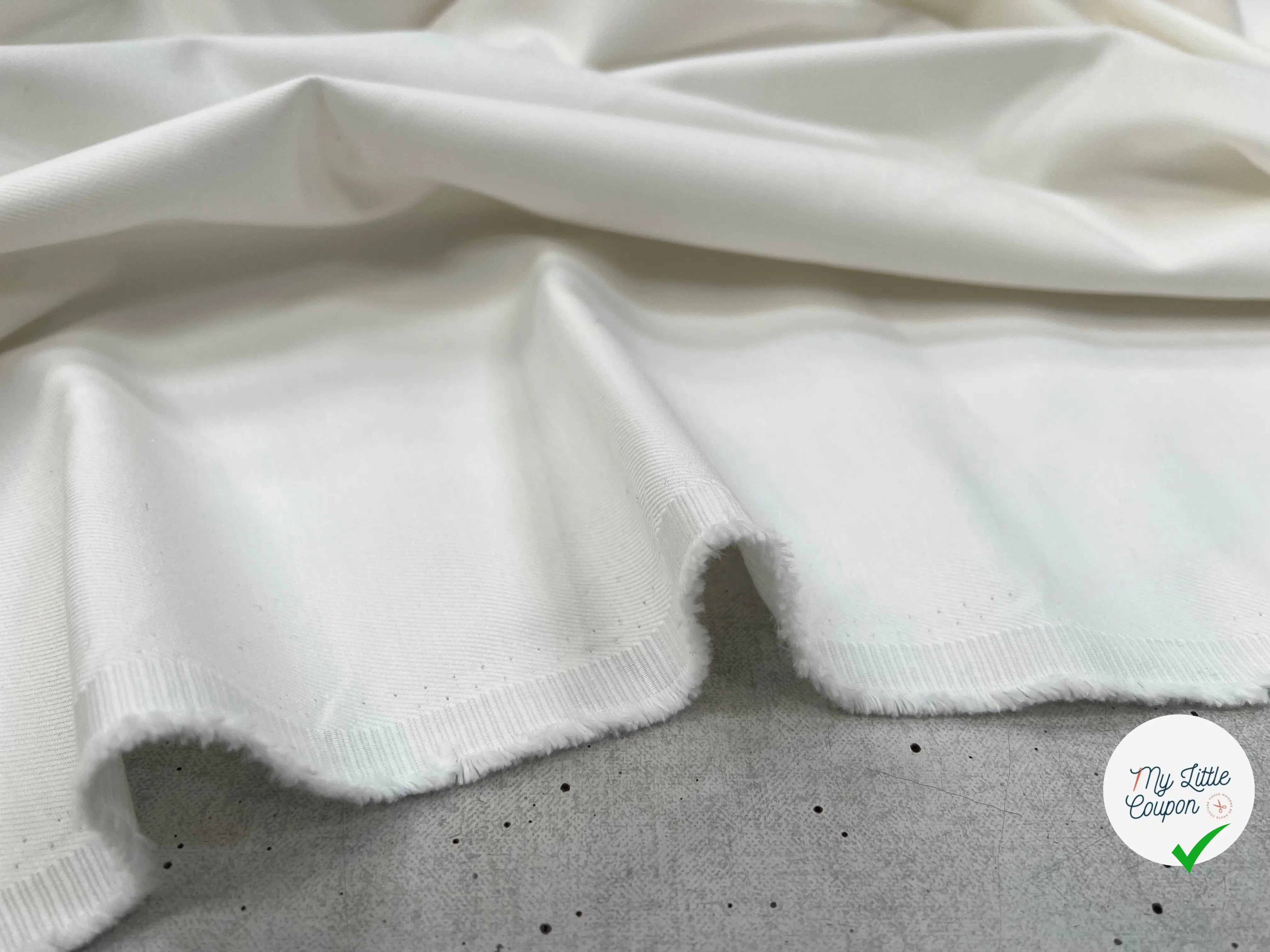 GABARDINE DE COTON LOURDE BLANCHE MLC INTERN