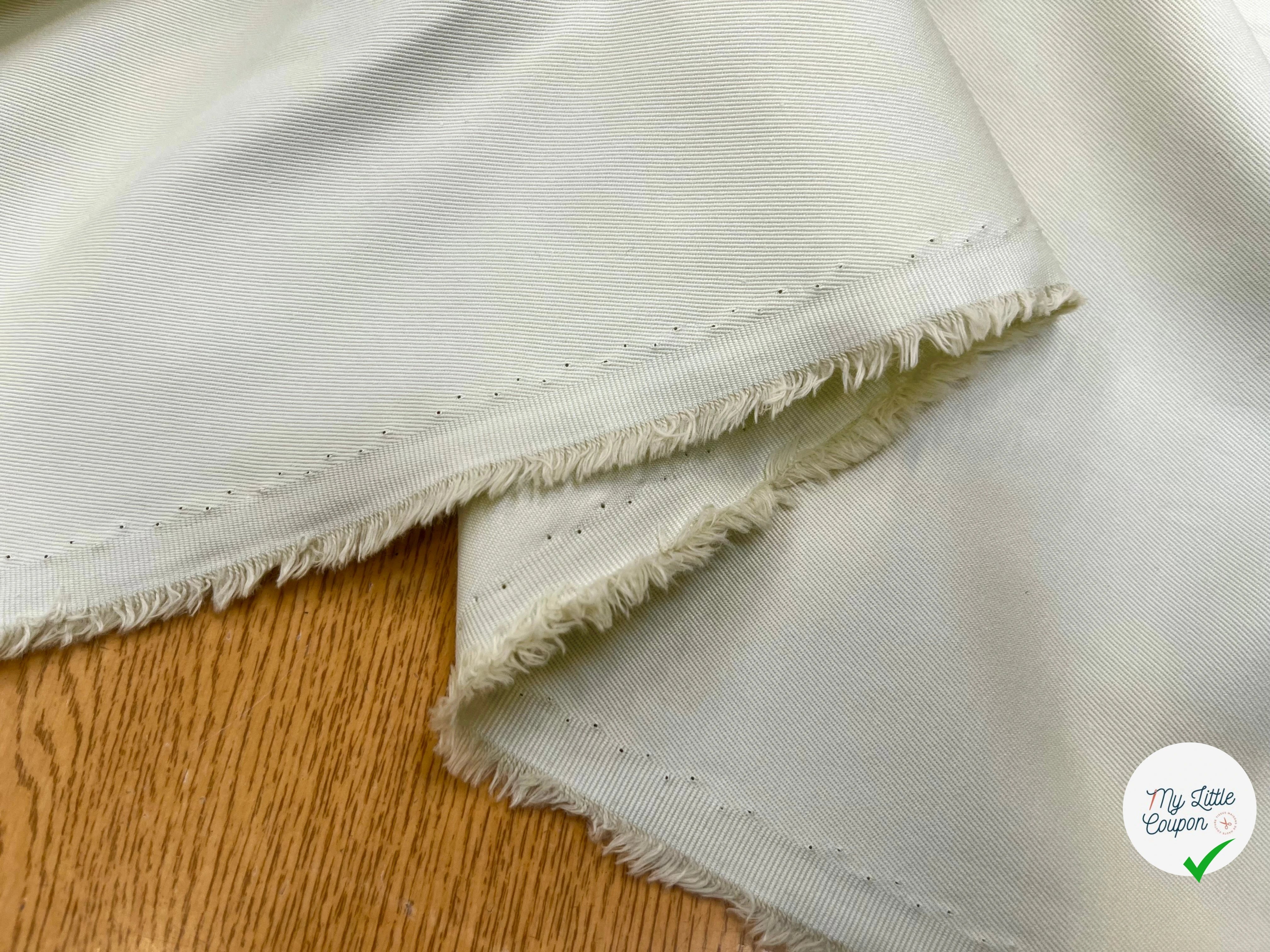 GABARDINE DE COTON LOURDE OYSTER - My Little Coupon