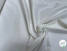 GABARDINE DE COTON LOURDE SATINÉE STRETCH FINITION IMPÉCABLE BLANC - My Little Coupon