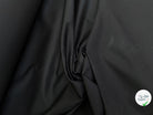 GABARDINE DE COTON LOURDE SATINÉE TENUE REMARQUABLE NOIR - My Little Coupon