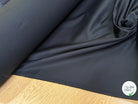 GABARDINE DE COTON LOURDE SATINÉE TENUE REMARQUABLE NOIR - My Little Coupon