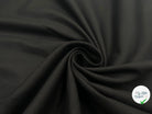 GABARDINE DE COTON NOIR TRÉS FINEMENT SERGÉE - My Little Coupon - tissu - coudre