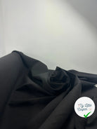GABARDINE DE COTON NOIRE FINEMENT SERGÉ ENVERS PEACH MSO