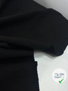 GABARDINE DE COTON NOIRE FINEMENT SERGÉ ENVERS PEACH MSO