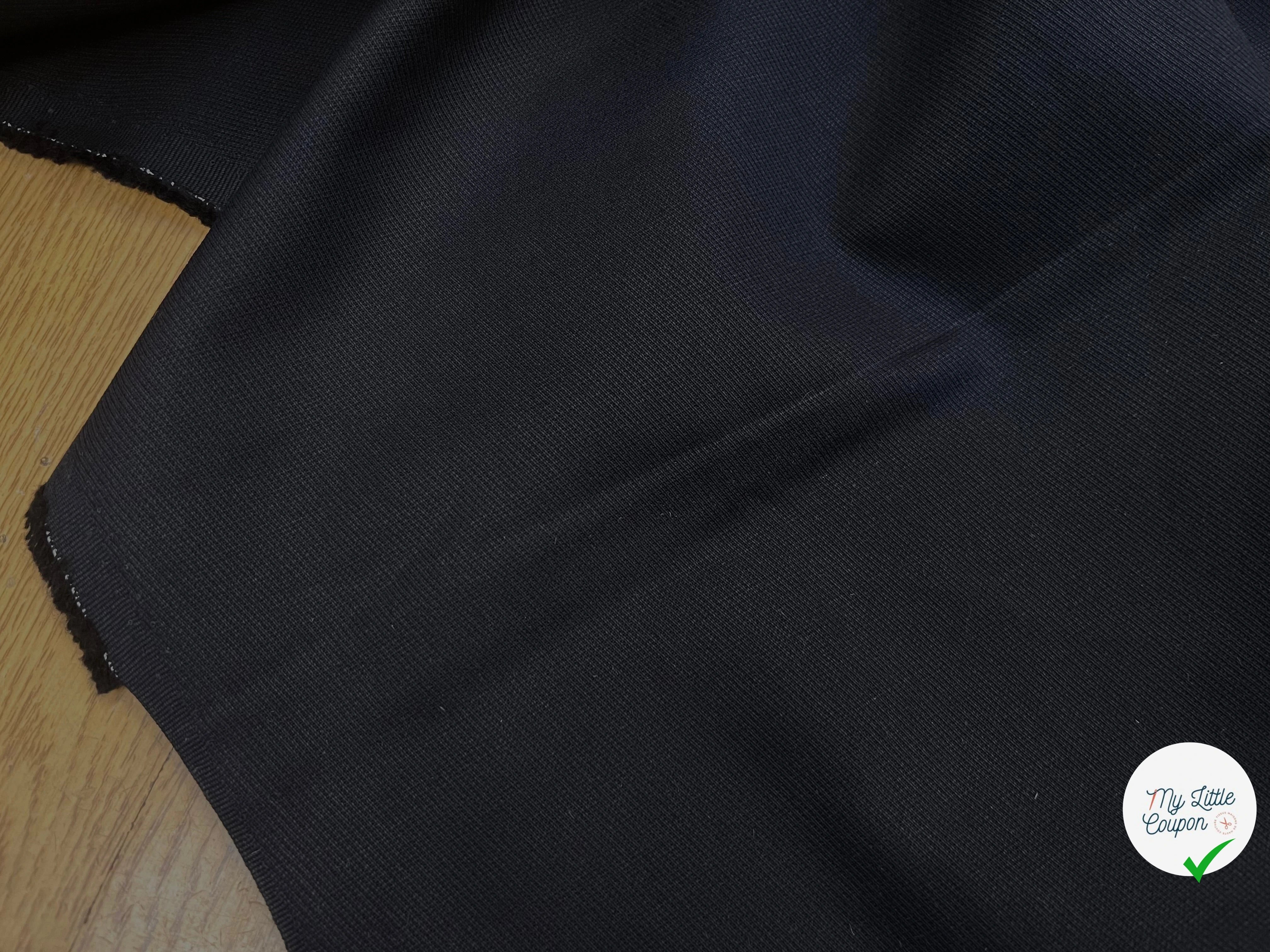 GABARDINE DE COTON NUIT AVEC UNE FACE DUVETEUX - My Little Coupon