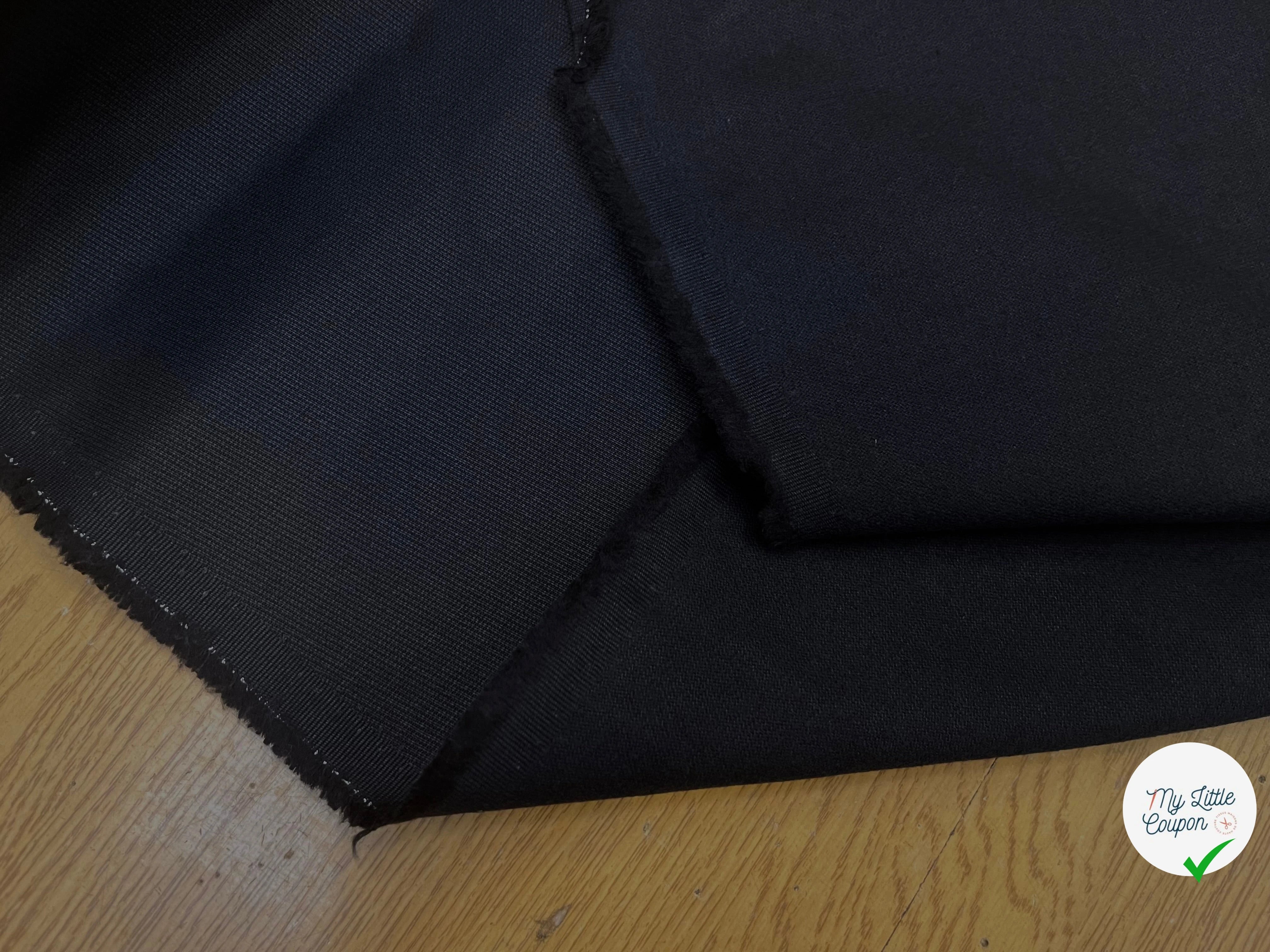 GABARDINE DE COTON NUIT AVEC UNE FACE DUVETEUX - My Little Coupon