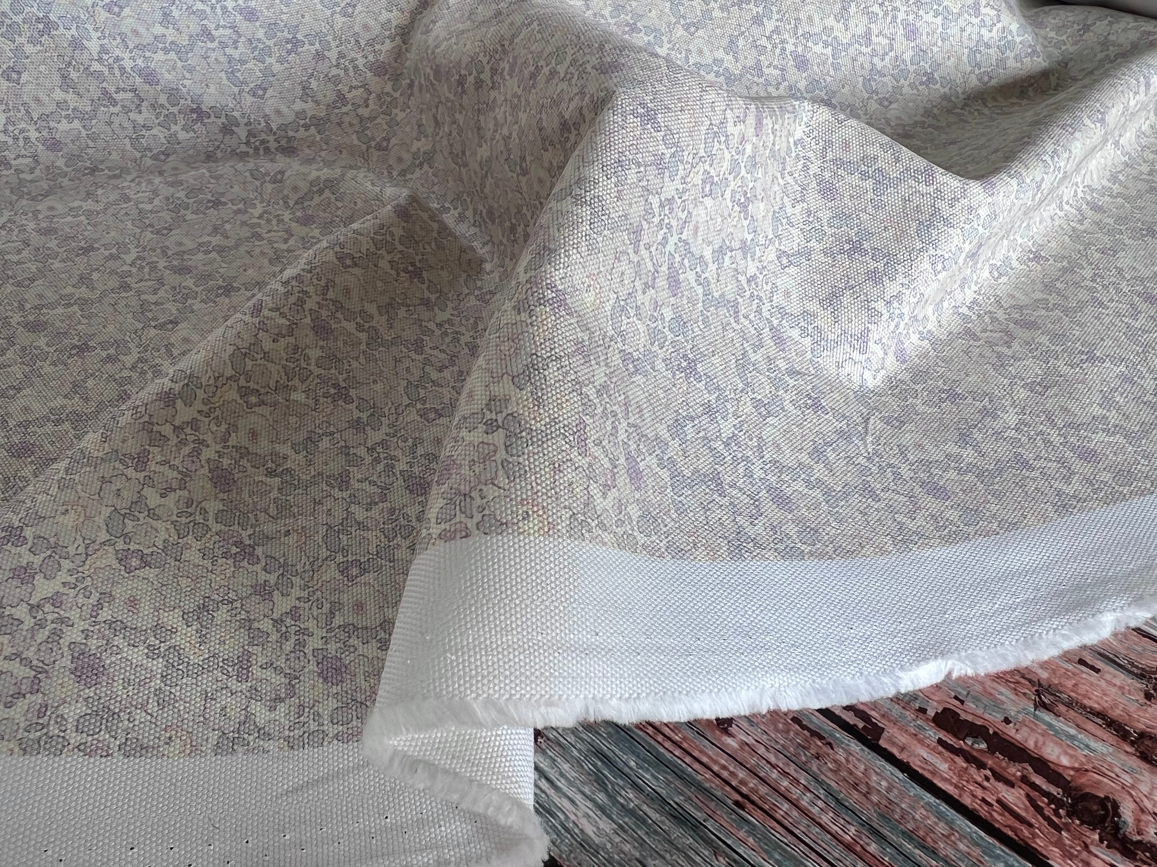 GABARDINE DE COTON PARTERRE DE FLEURS FONDUES - My Little Coupon