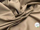 GABARDINE DE COTON PEIGNÉE COFFEE - My Little Coupon - tissu - coudre