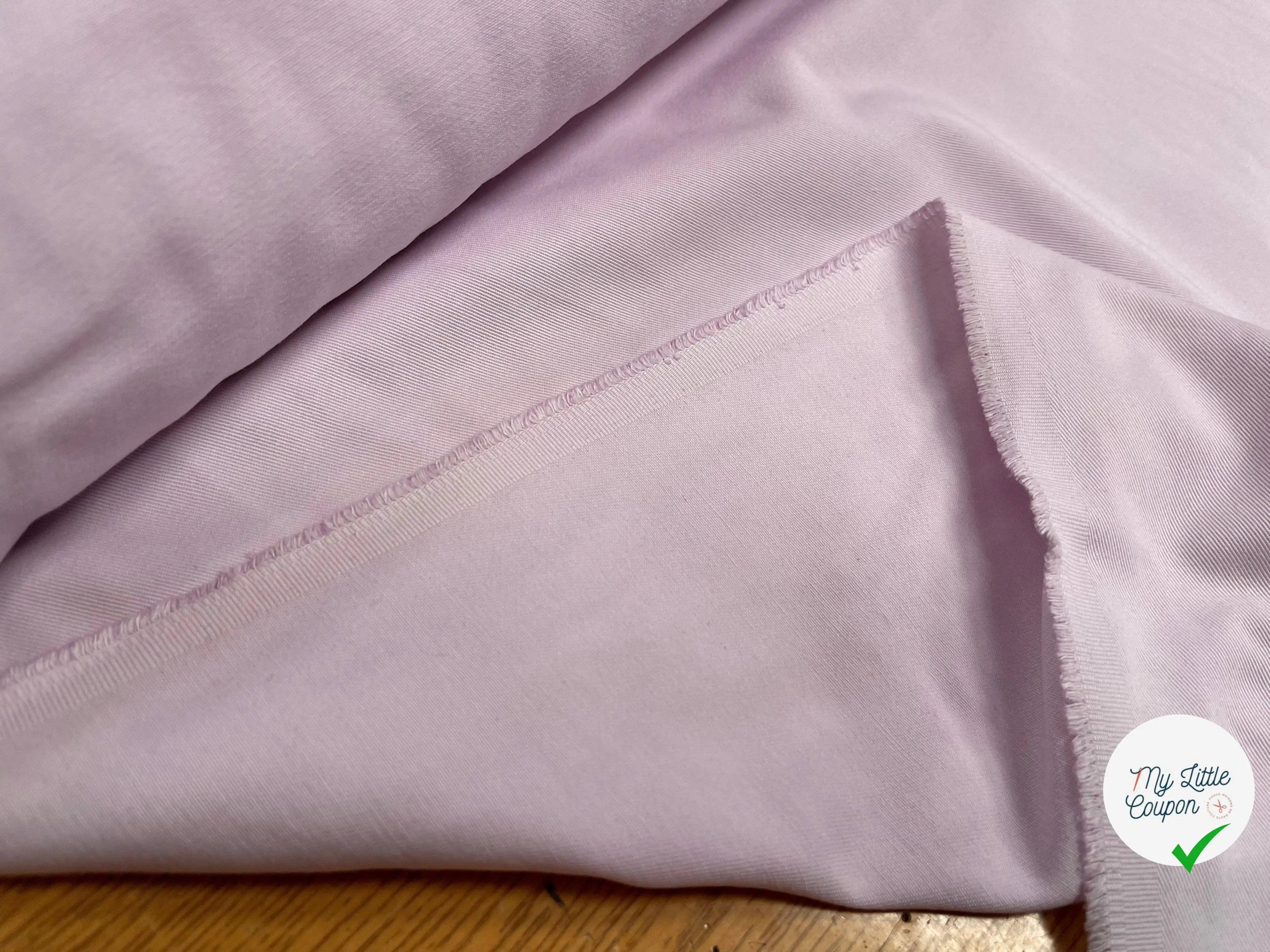 GABARDINE DE COTON PÉTITE LAIZE SALT PINK - My Little Coupon
