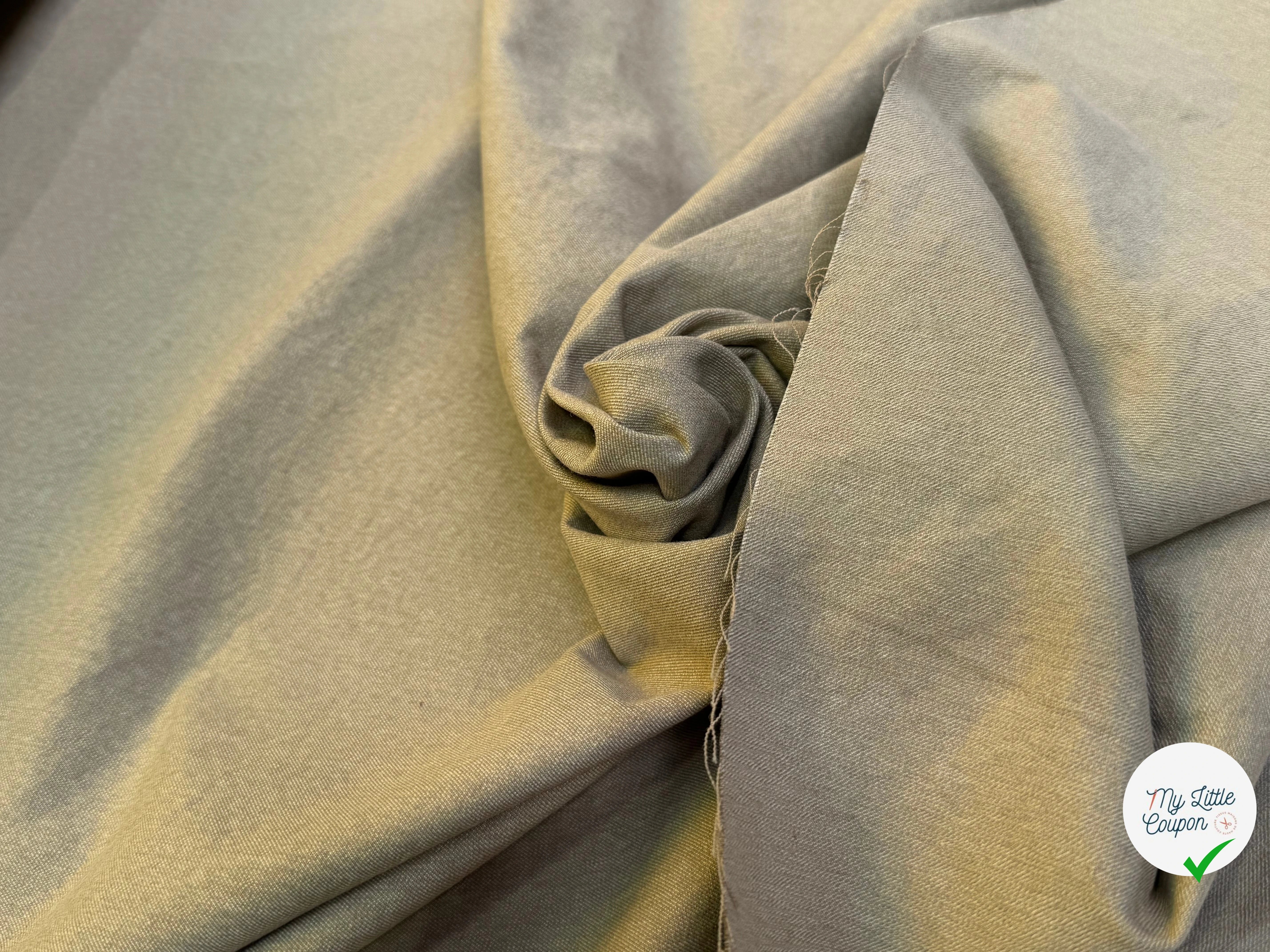 GABARDINE DE COTON QUALITÉ COUTURE BRONZE - My Little Coupon