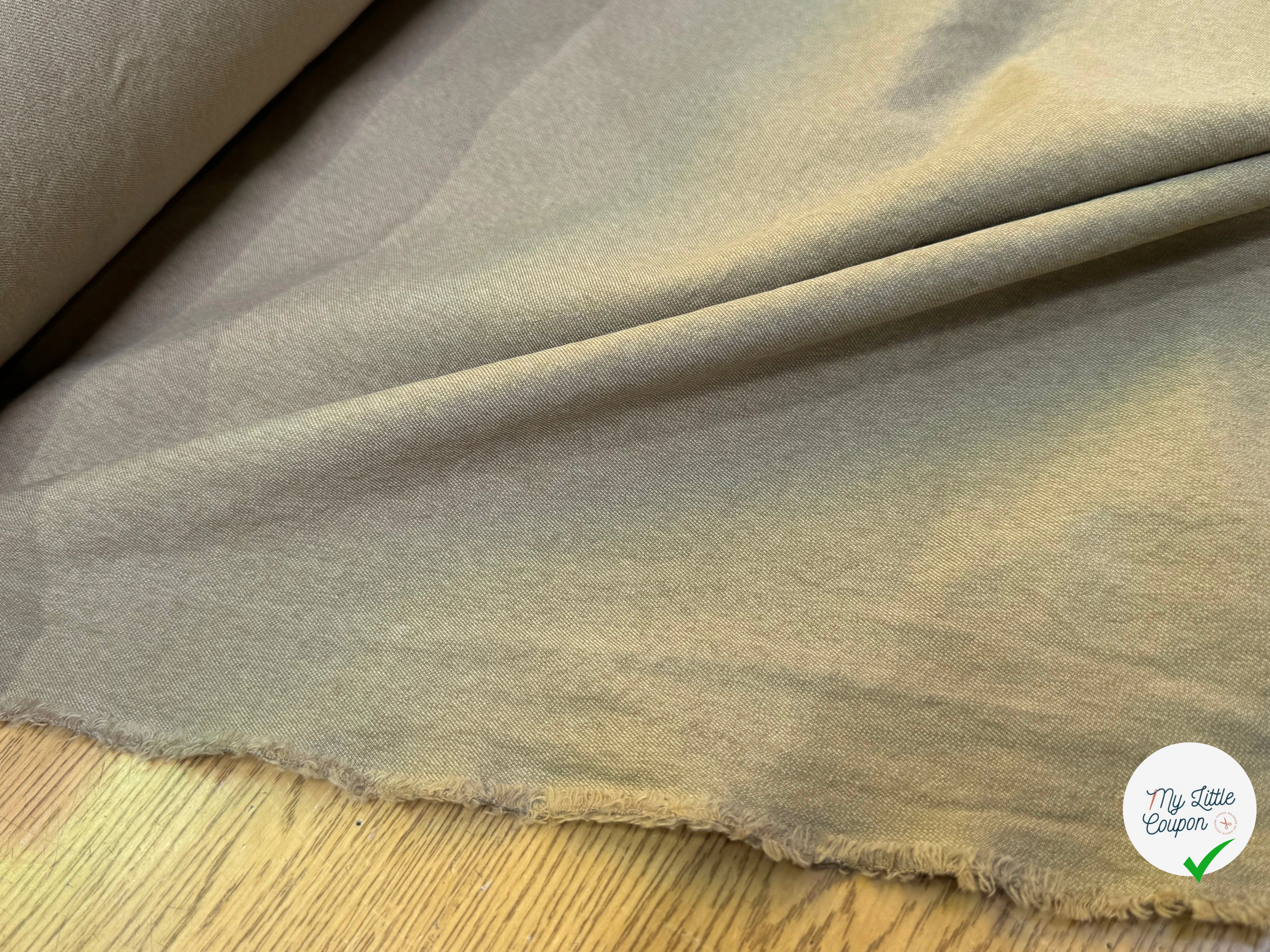 GABARDINE DE COTON QUALITÉ COUTURE BRONZE - My Little Coupon