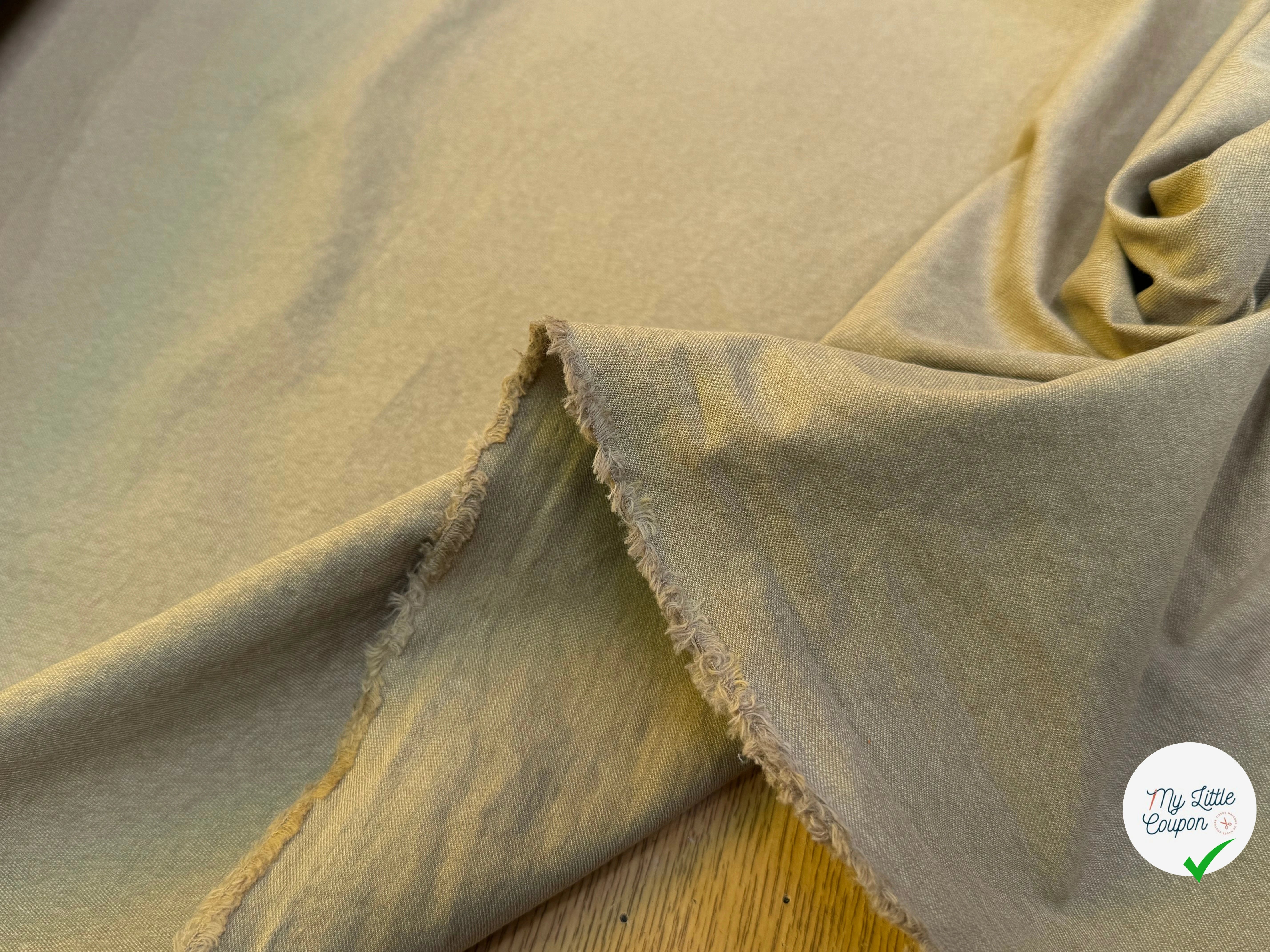 GABARDINE DE COTON QUALITÉ COUTURE BRONZE - My Little Coupon