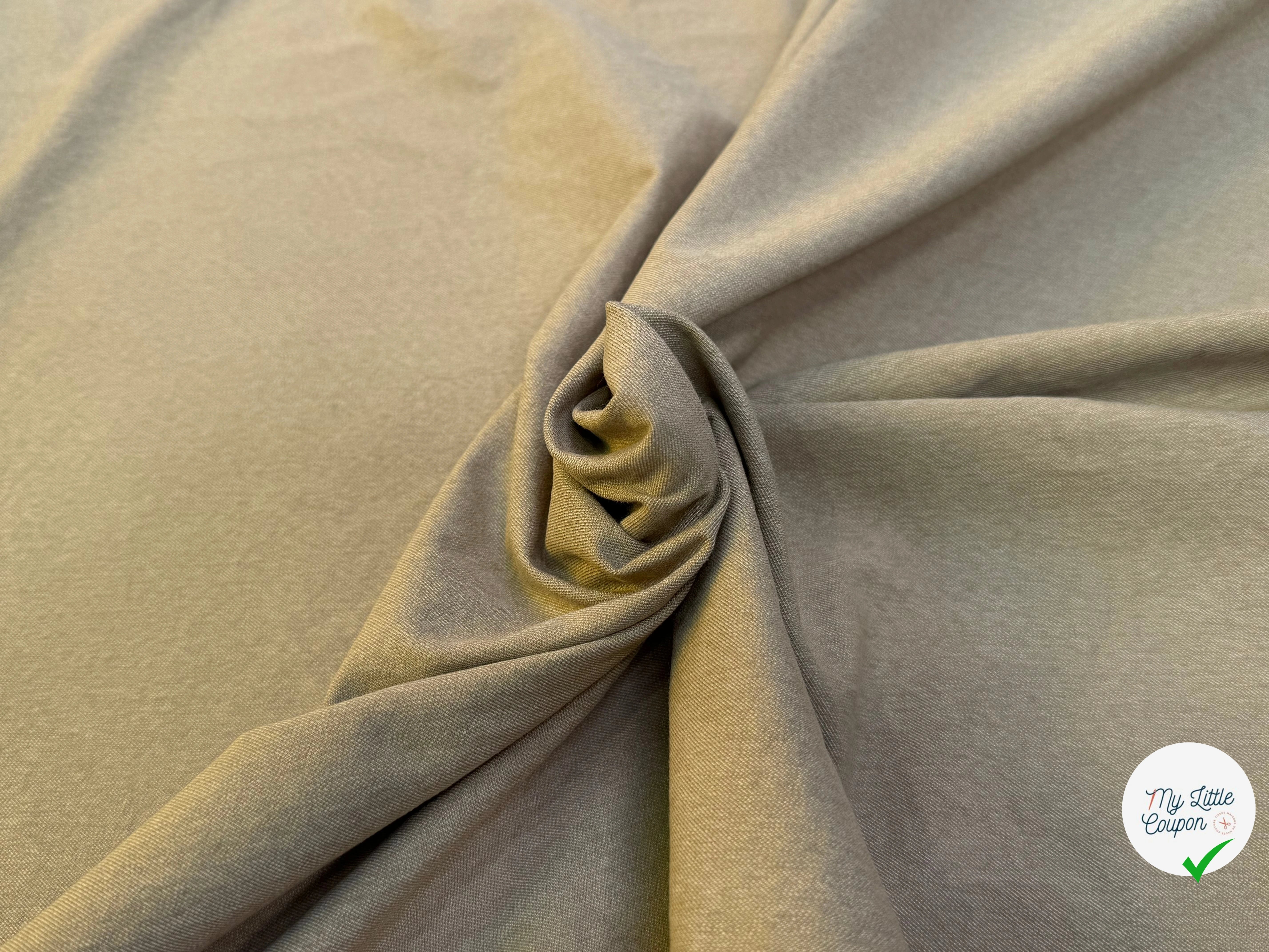 GABARDINE DE COTON QUALITÉ COUTURE BRONZE - My Little Coupon