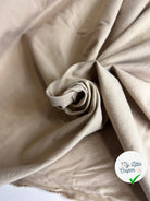 GABARDINE DE COTON SABLE ENVERS PEACHSKIN ET STRETCH MSO