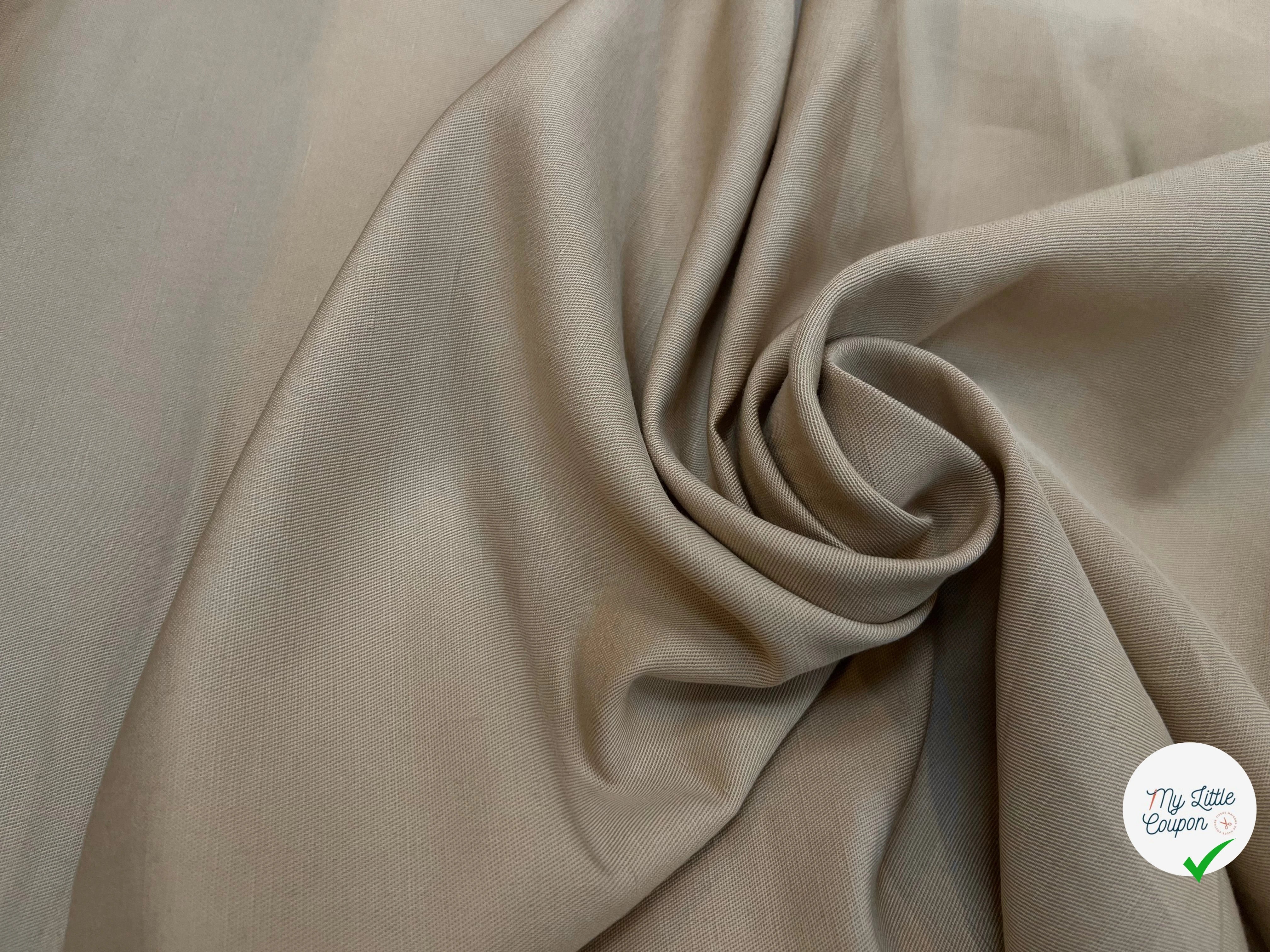GABARDINE DE COTON SABLE - My Little Coupon