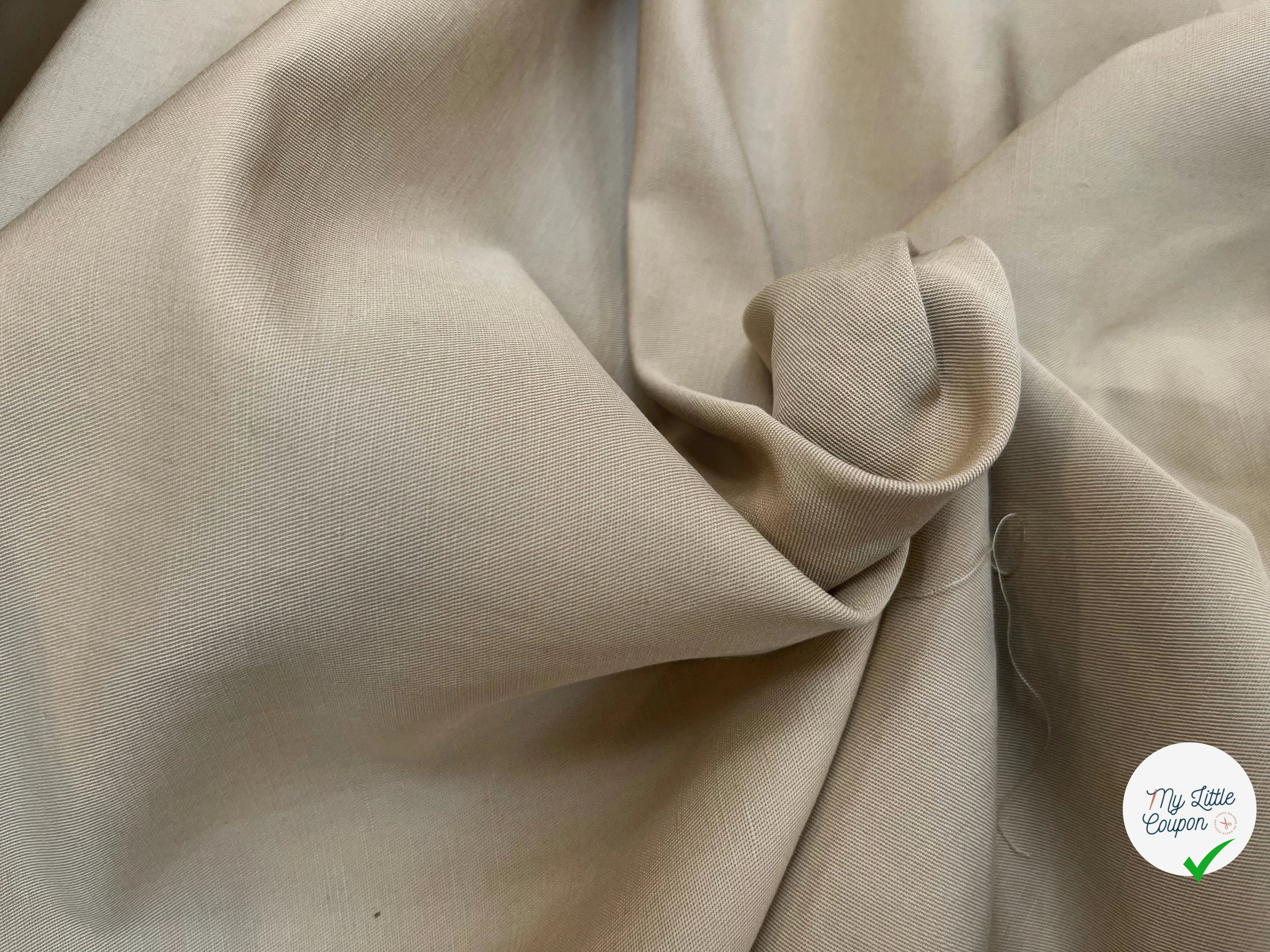 GABARDINE DE COTON SABLE - My Little Coupon