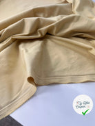 GABARDINE DE COTON SABLÉE PEACHSKIN STRETCH POLLEN MSO