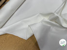 GABARDINE DE COTON SERGÉE TOUCHER TRÈS AGRÉABLE STRETCH BLANC 80% COTON - My Little Coupon