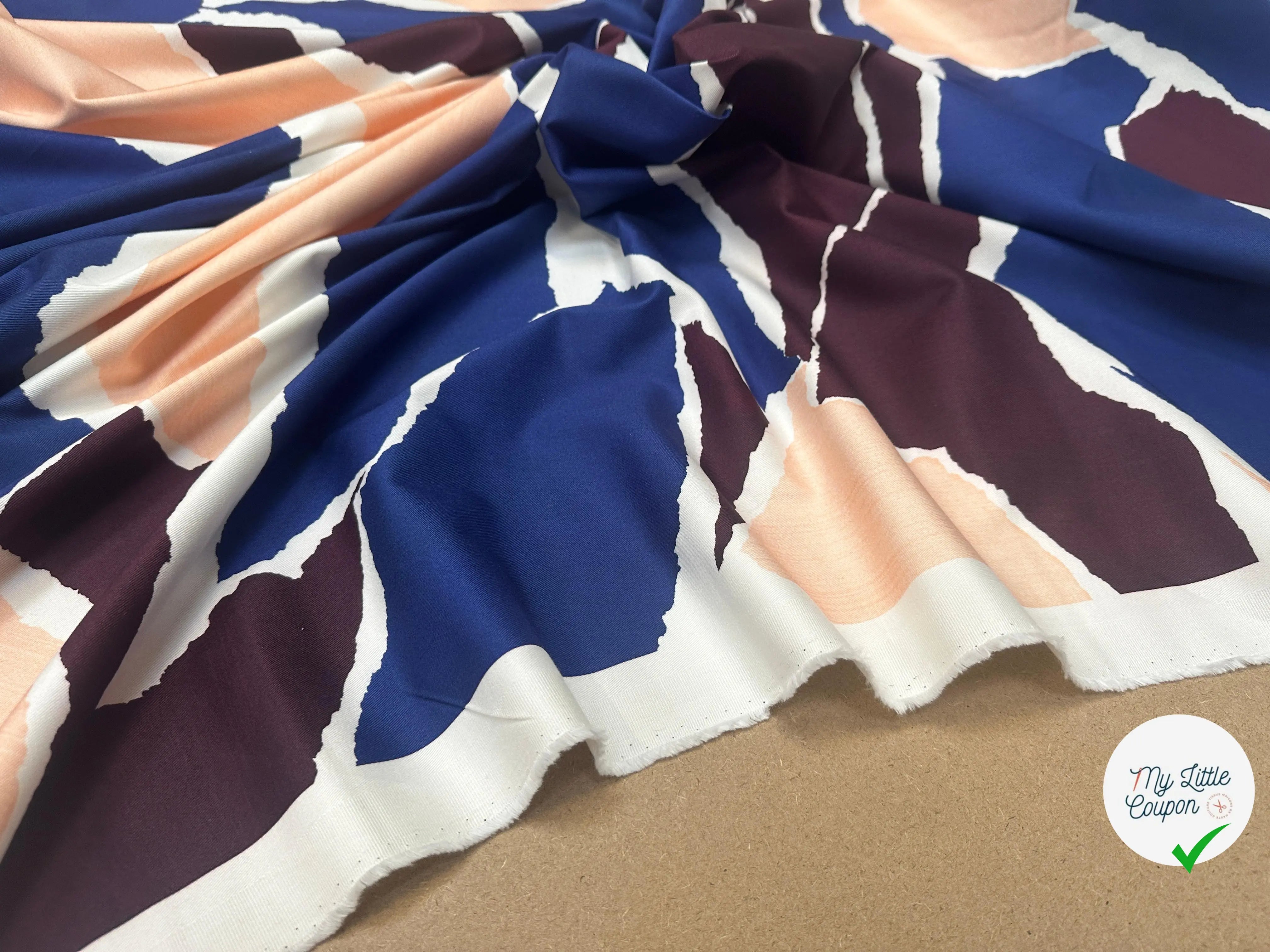 GABARDINE DE COTON STRECTH CAMOUFLAGE CONTEMPORAIN - My Little Coupon