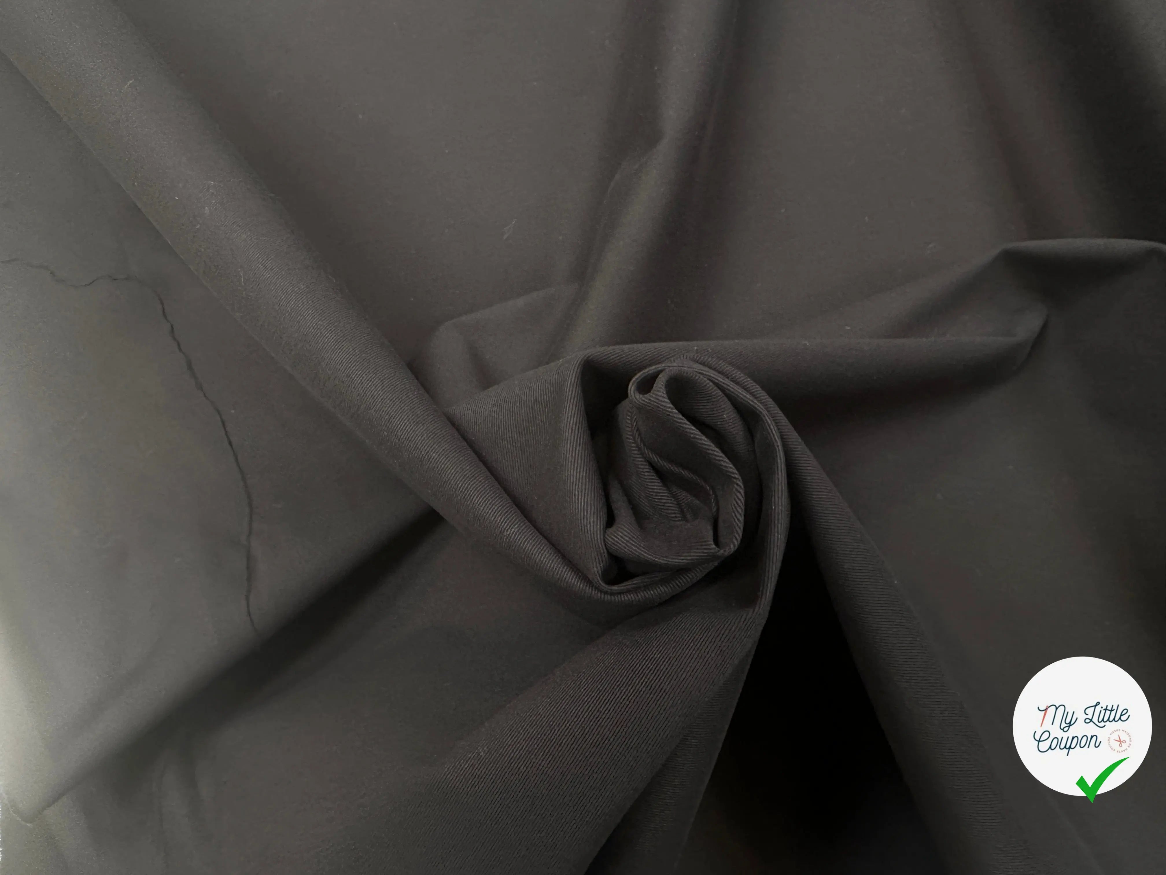 GABARDINE DE COTON STRETCH FINEMENT SERGÉ MLC INTERN