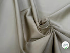 GABARDINE DE COTON STRETCH LÉGÈREMENT SATINÉ BEIGE SABLE HYPER CHIC - My Little Coupon
