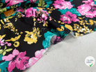 GABARDINE DE COTON STRETCH ROSIER NOIR - My Little Coupon
