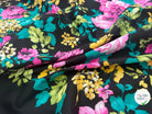 GABARDINE DE COTON STRETCH ROSIER NOIR - My Little Coupon