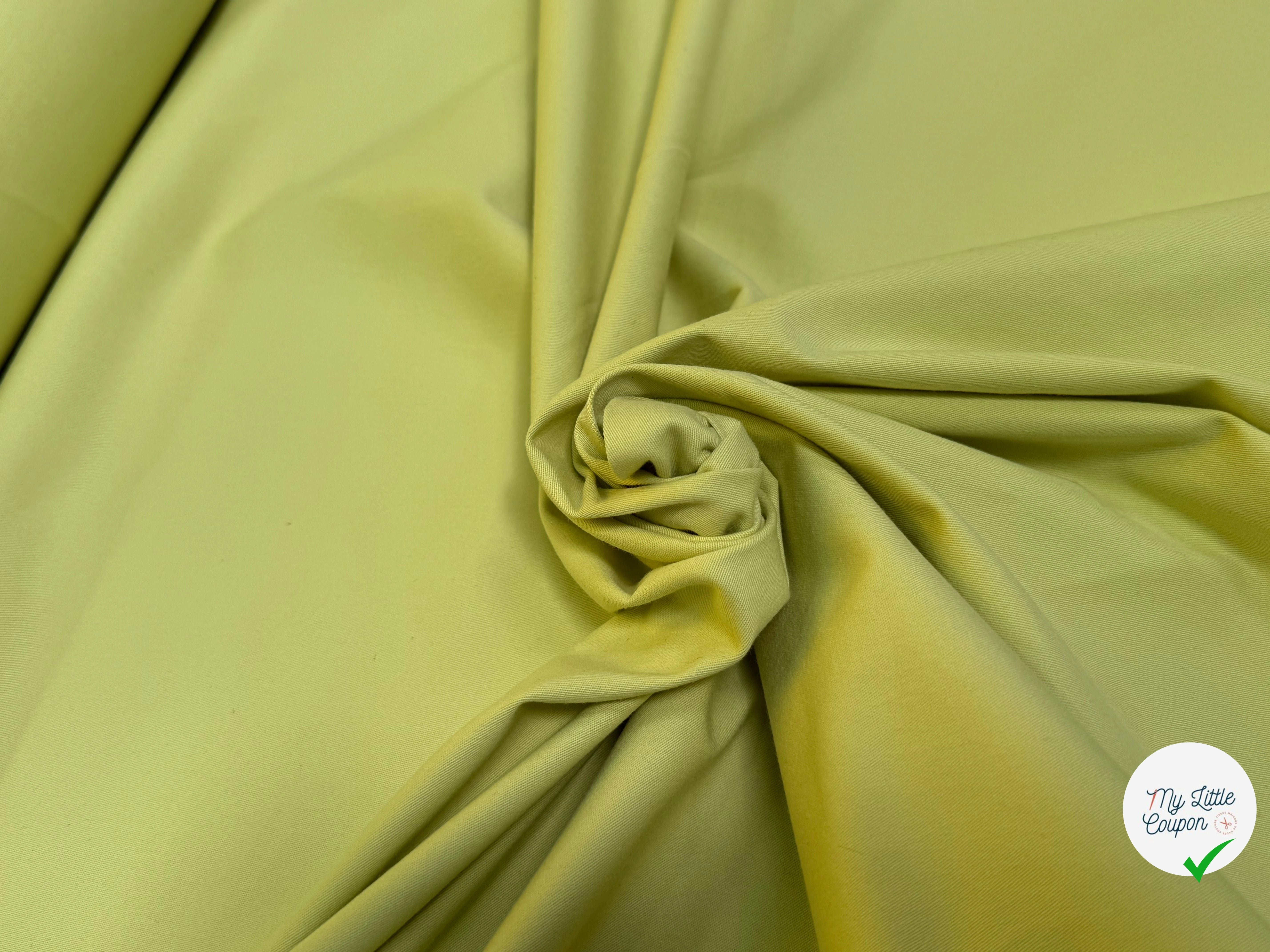 GABARDINE DE COTON SUBLIME BELLE TENUE LIMONADE ULTRA STRETCH - My Little Coupon