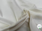 GABARDINE DE COTON ULTRA STRETCH EFFET NID D'ABEILLE ENDROIT DUVETEUX BLANC CASSÉ - My Little Coupon