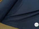 GABARDINE DE COTON ULTRA STRETCH FINEMENT RAFFINÉE BLEU MARINE - My Little Coupon
