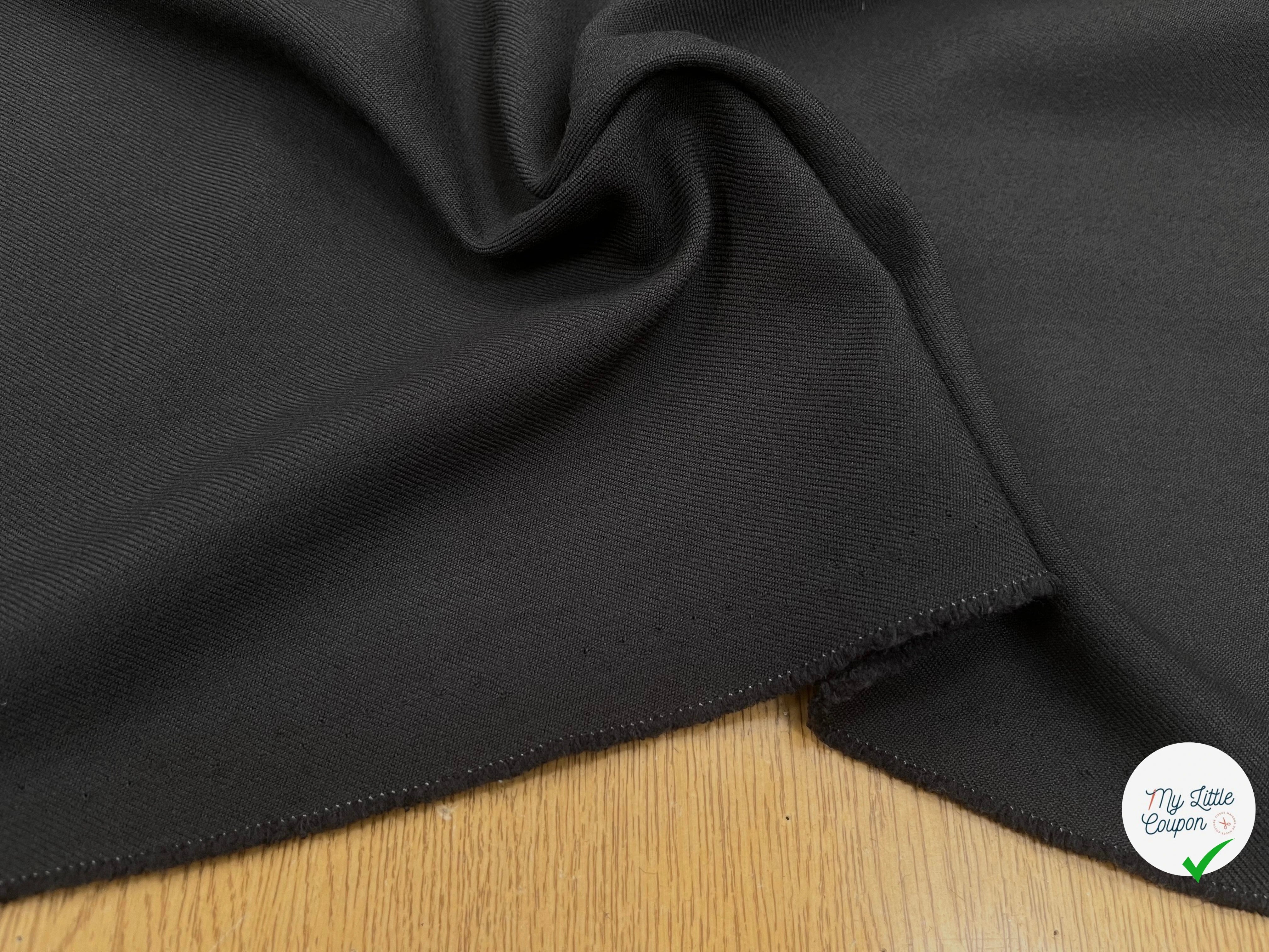 GABARDINE DE LAINE 50% LAINE CHARBON - My Little Coupon