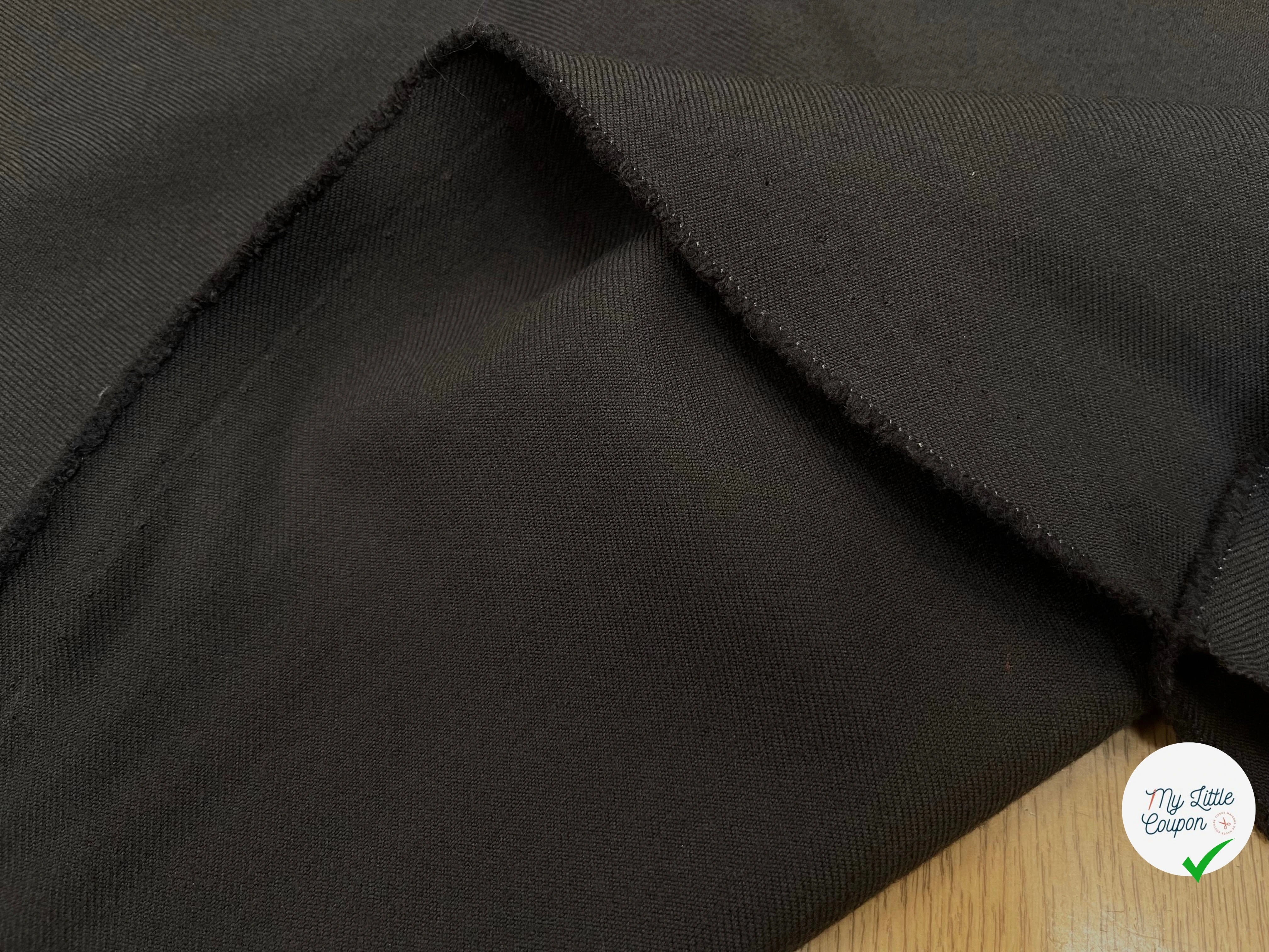 GABARDINE DE LAINE 50% LAINE CHARBON - My Little Coupon