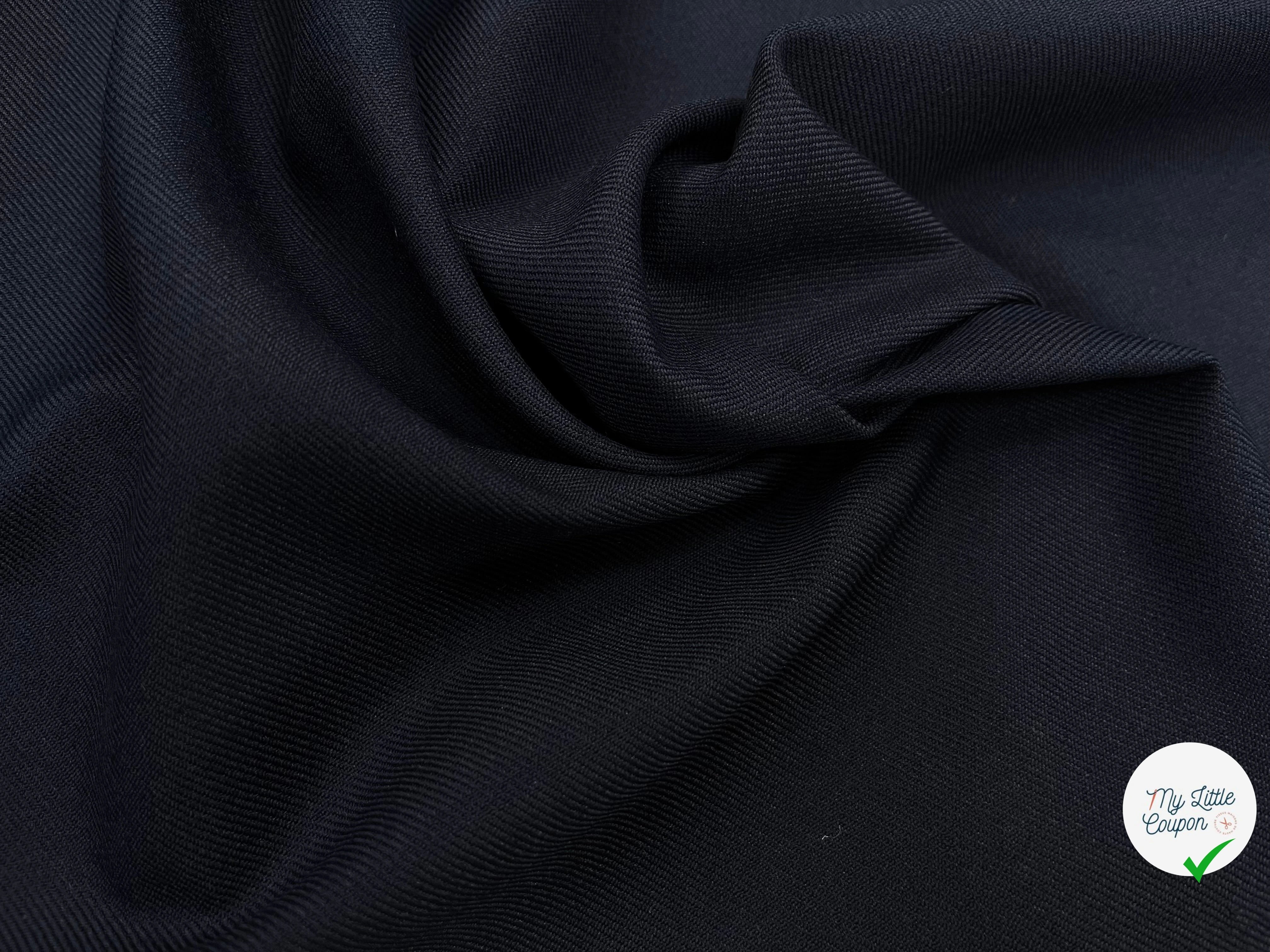 GABARDINE DE LAINE 90% LAINE BLUE 150CM - My Little Coupon