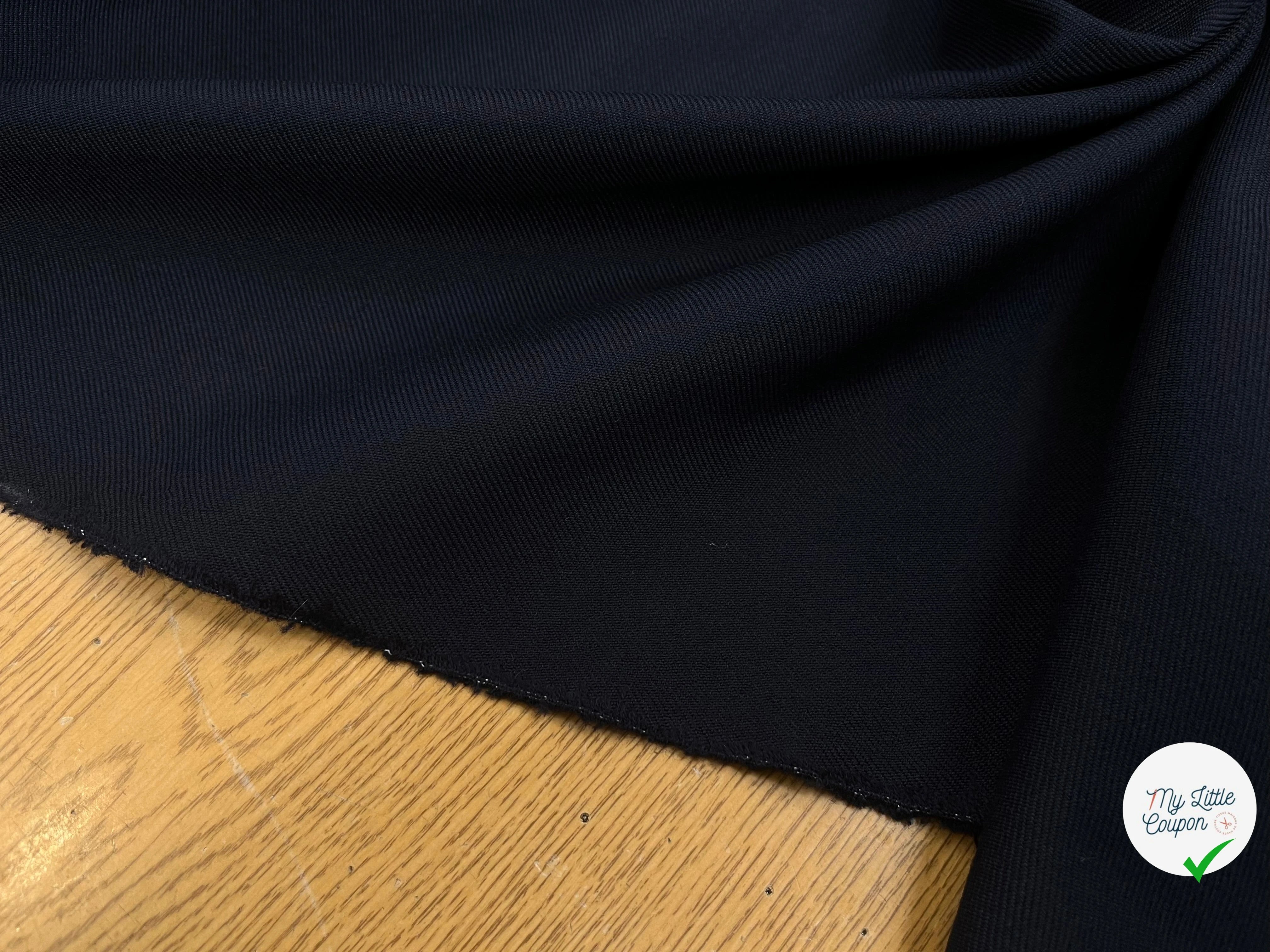 GABARDINE DE LAINE 90% LAINE BLUE 150CM - My Little Coupon