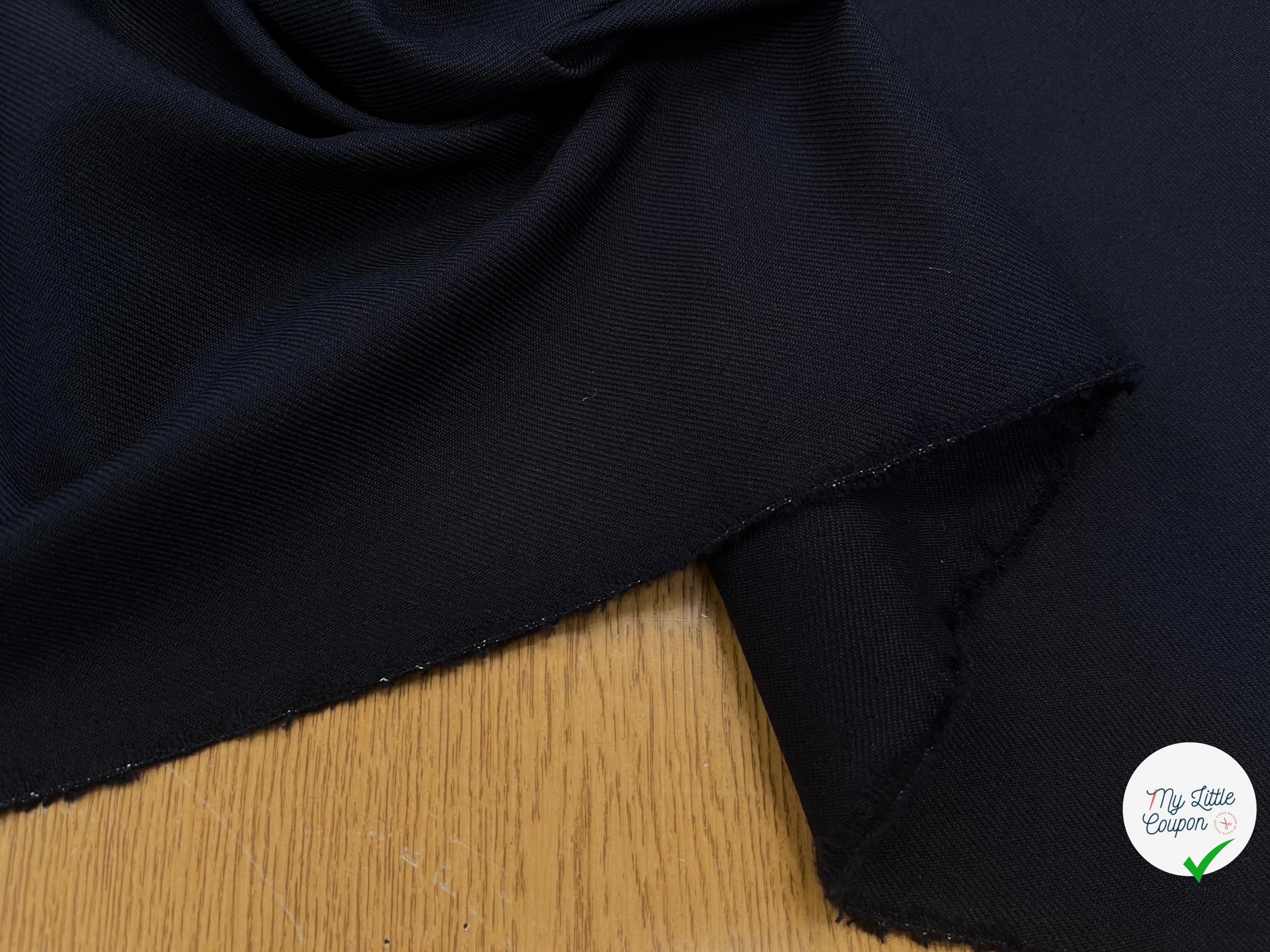 GABARDINE DE LAINE 90% LAINE BLUE 150CM - My Little Coupon