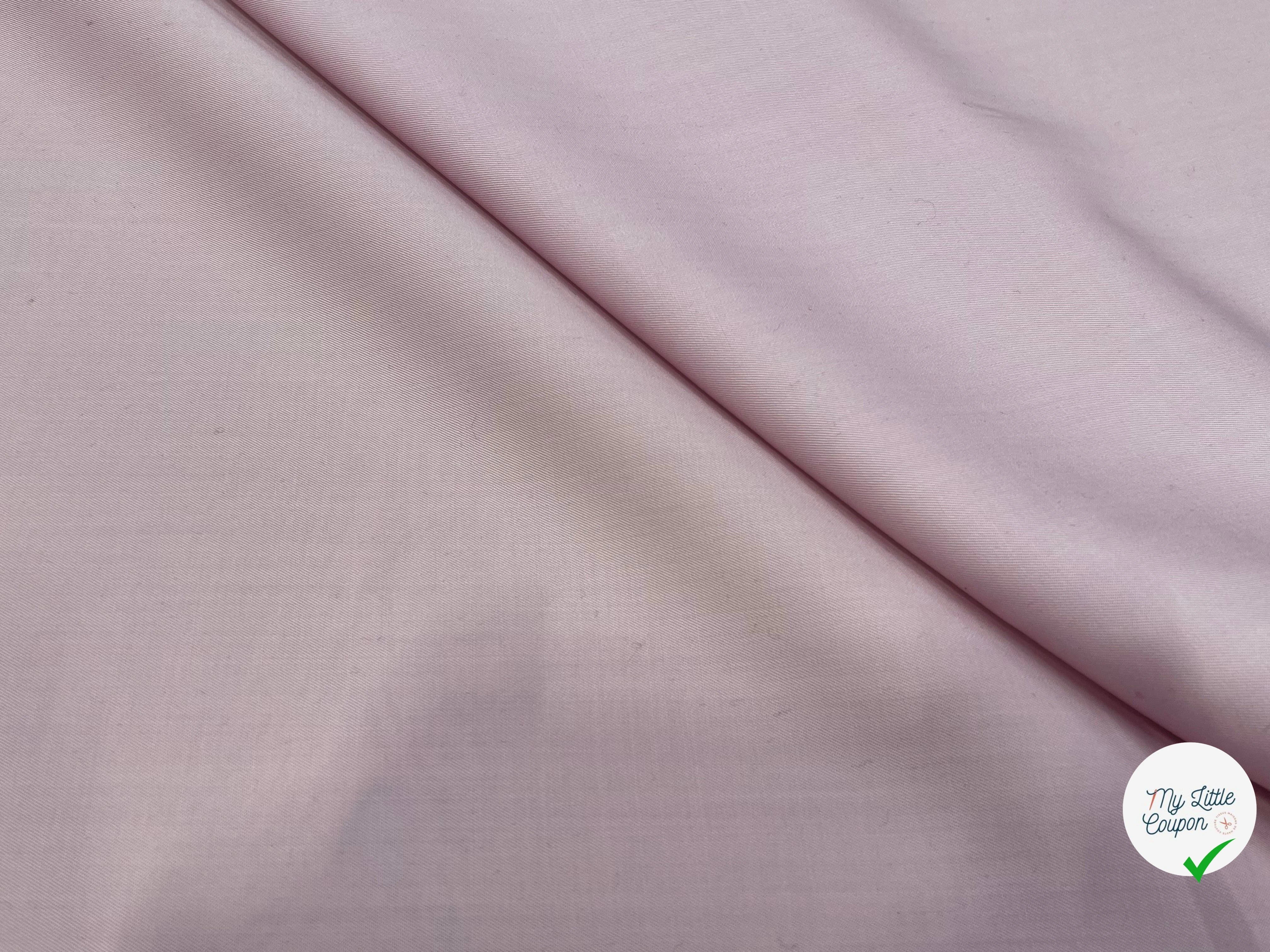 GABARDINE DE LAINE BELLE TENUE LIGHT PINK 100% LAINE 155CM - My Little Coupon