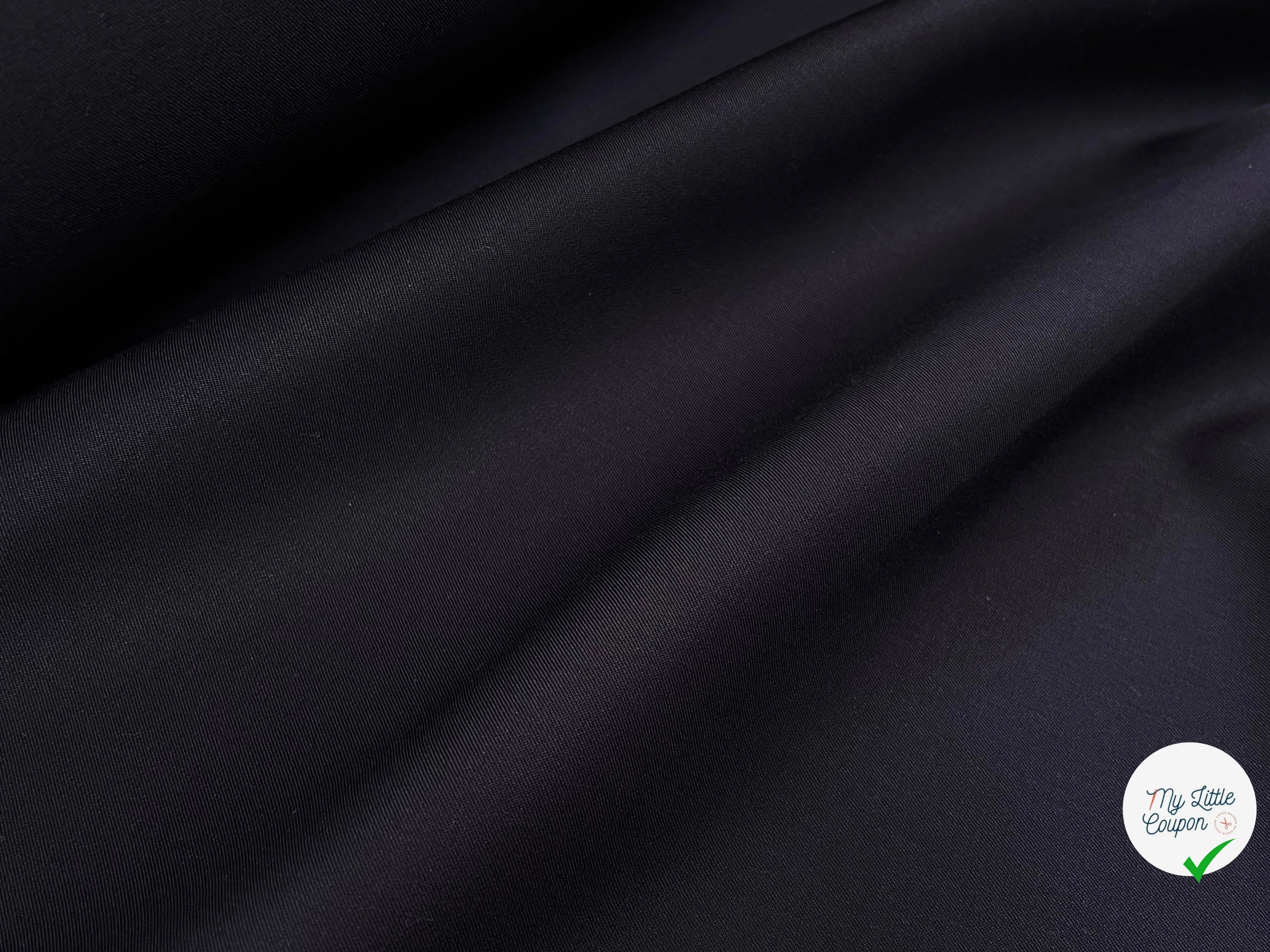 GABARDINE DE LAINE BLEU MIDNIGHT BELLE TENUE 100% LAINE - My Little Coupon