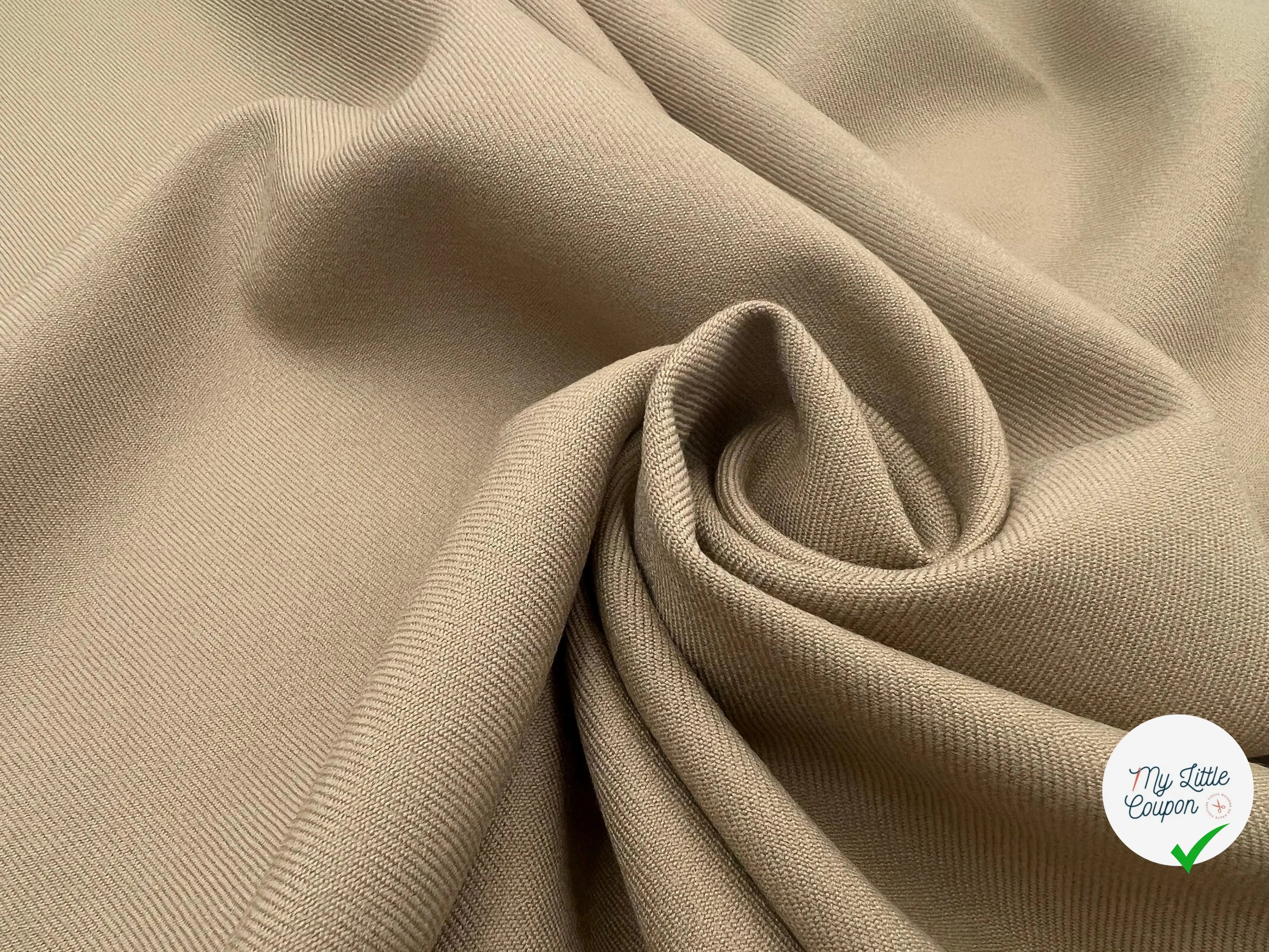 GABARDINE DE LAINE CHAMOIS - My Little Coupon - tissu - coudre