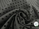 GABARDINE DE LAINE FLOCKÉE PETITS POIS - My Little Coupon - tissu - coudre