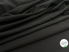 GABARDINE DE LAINE FLUIDE ET EXTENSIBLE NOIR - My Little Coupon - tissu - coudre