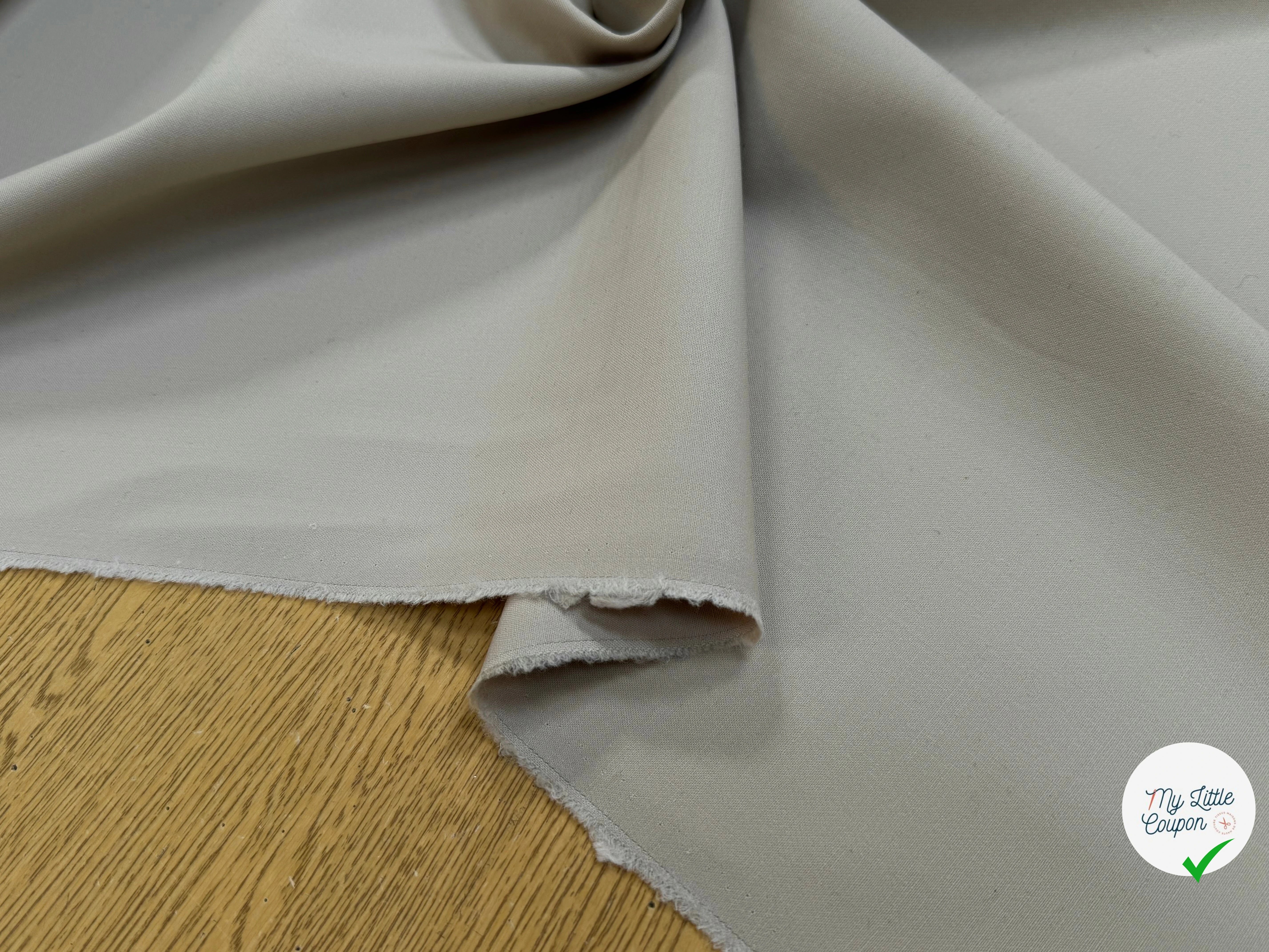 GABARDINE DE LAINE  LOURDE ULTRA BELLE STRETCH TAUPE - My Little Coupon