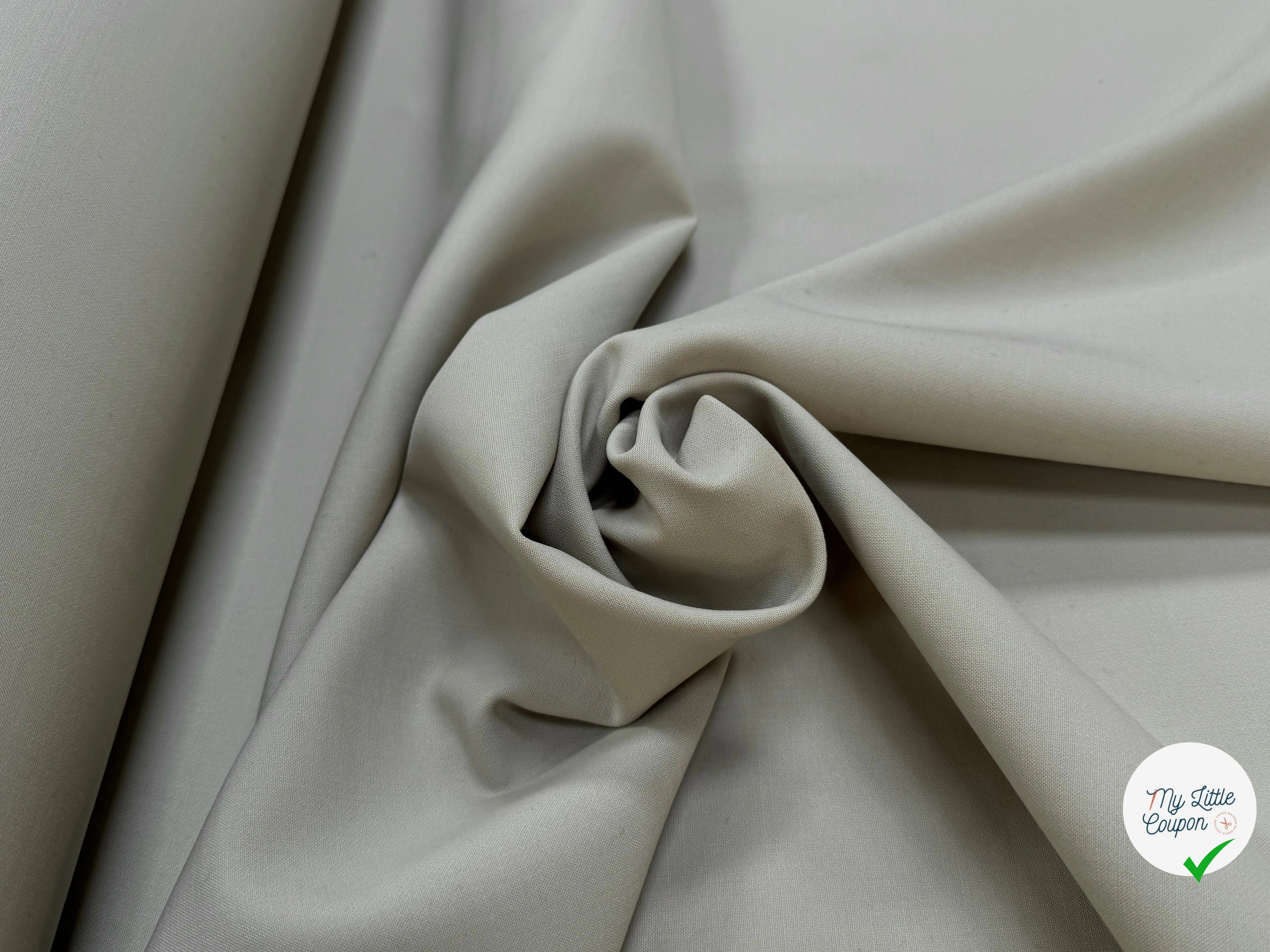 GABARDINE DE LAINE  LOURDE ULTRA BELLE STRETCH TAUPE - My Little Coupon
