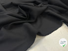 GABARDINE DE LAINE NOIR STRETCH BELLE QUALITÉ - My Little Coupon