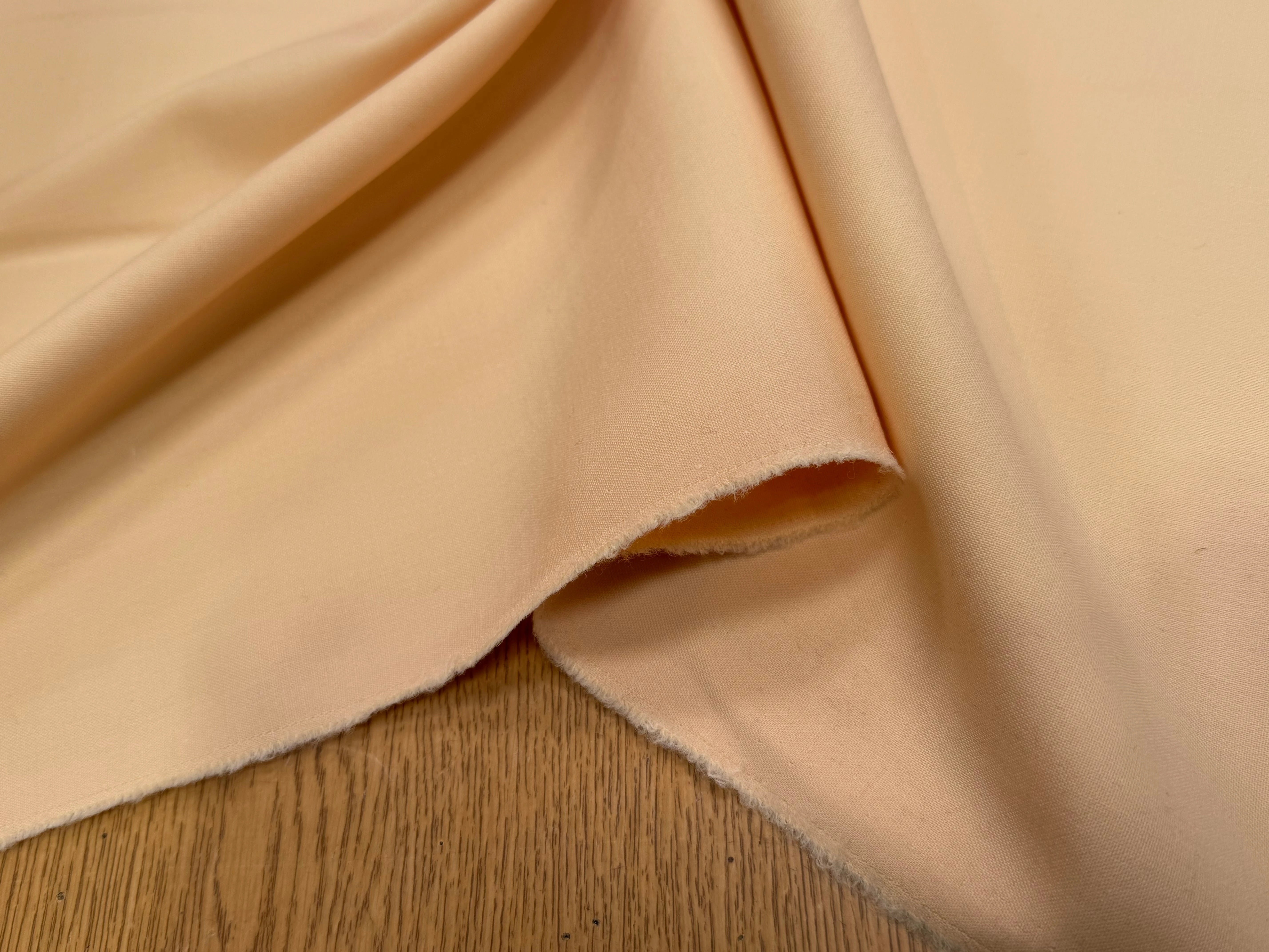 GABARDINE DE LAINE PECHE PASTEL - My Little Coupon