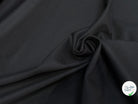 GABARDINE DE LAINE STRETCH ÉFFET LÉGÈREMENT SATINÉ NOIR - My Little Coupon